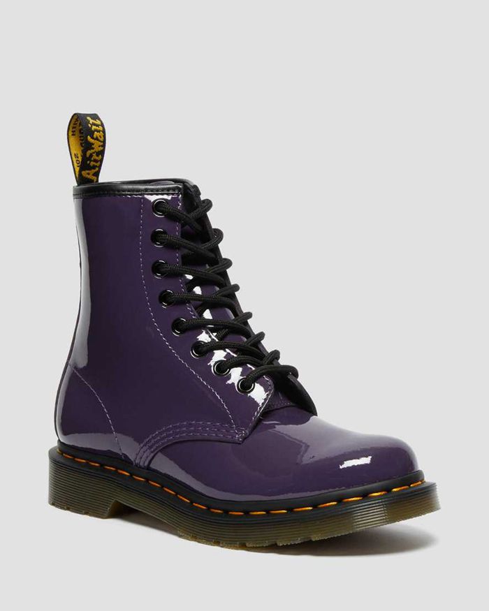 Dr Martens Vintersko Dame Lilla 1460 Patent Læder Lace Up 5864CRJKE